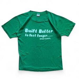 Vintage 70s Champion Built Better to Last Longer Speed Queen T Shirt Single M